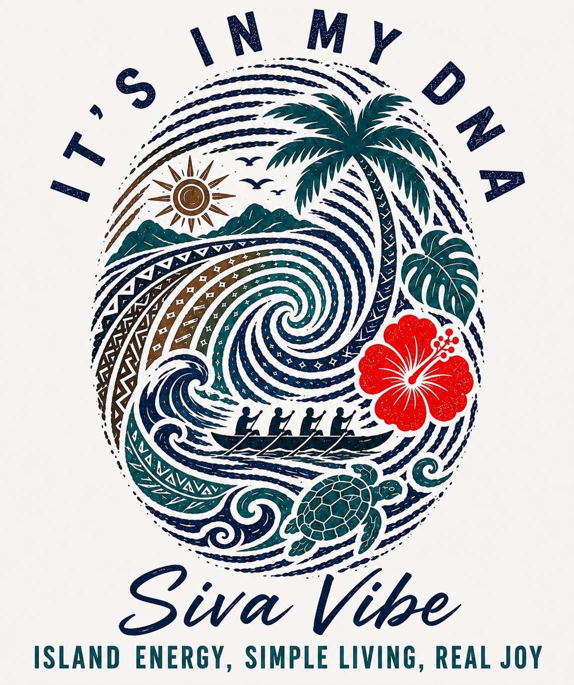 Island DNA UV DTF Transfer Sticker