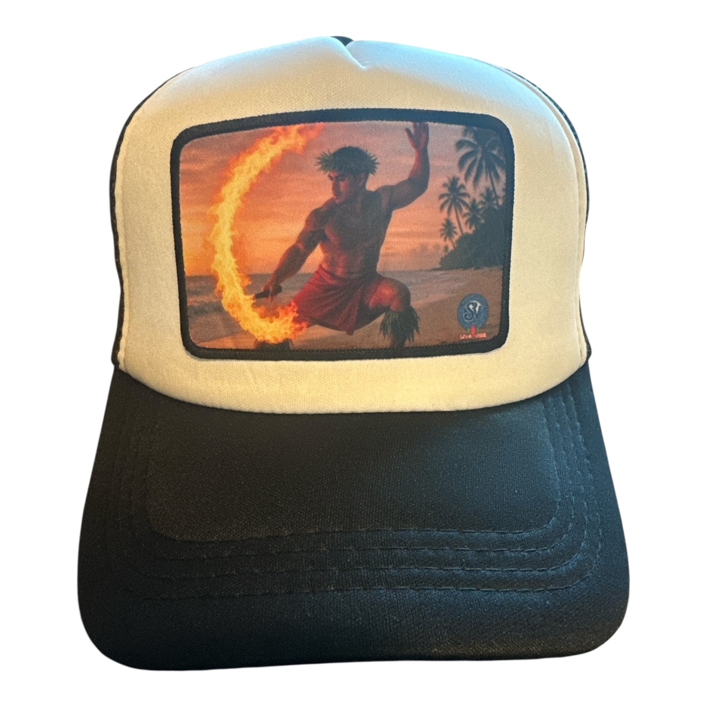 Siva Afi Fire Dance -Trucker Hat |Polynesian Sunset Edition