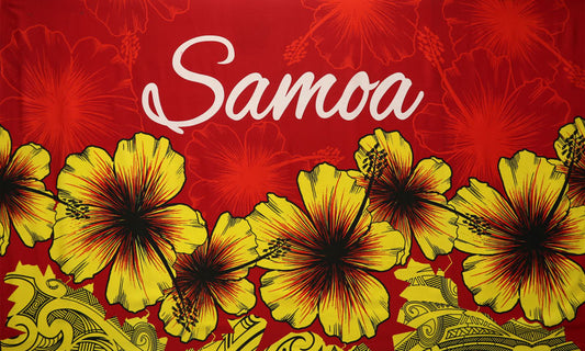 Hibiscus Samoa Polyester Sarong | Islands Fabric