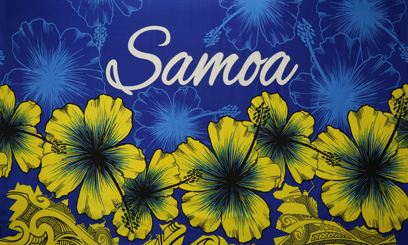 Hibiscus Samoa Polyester Sarong | Islands Fabric