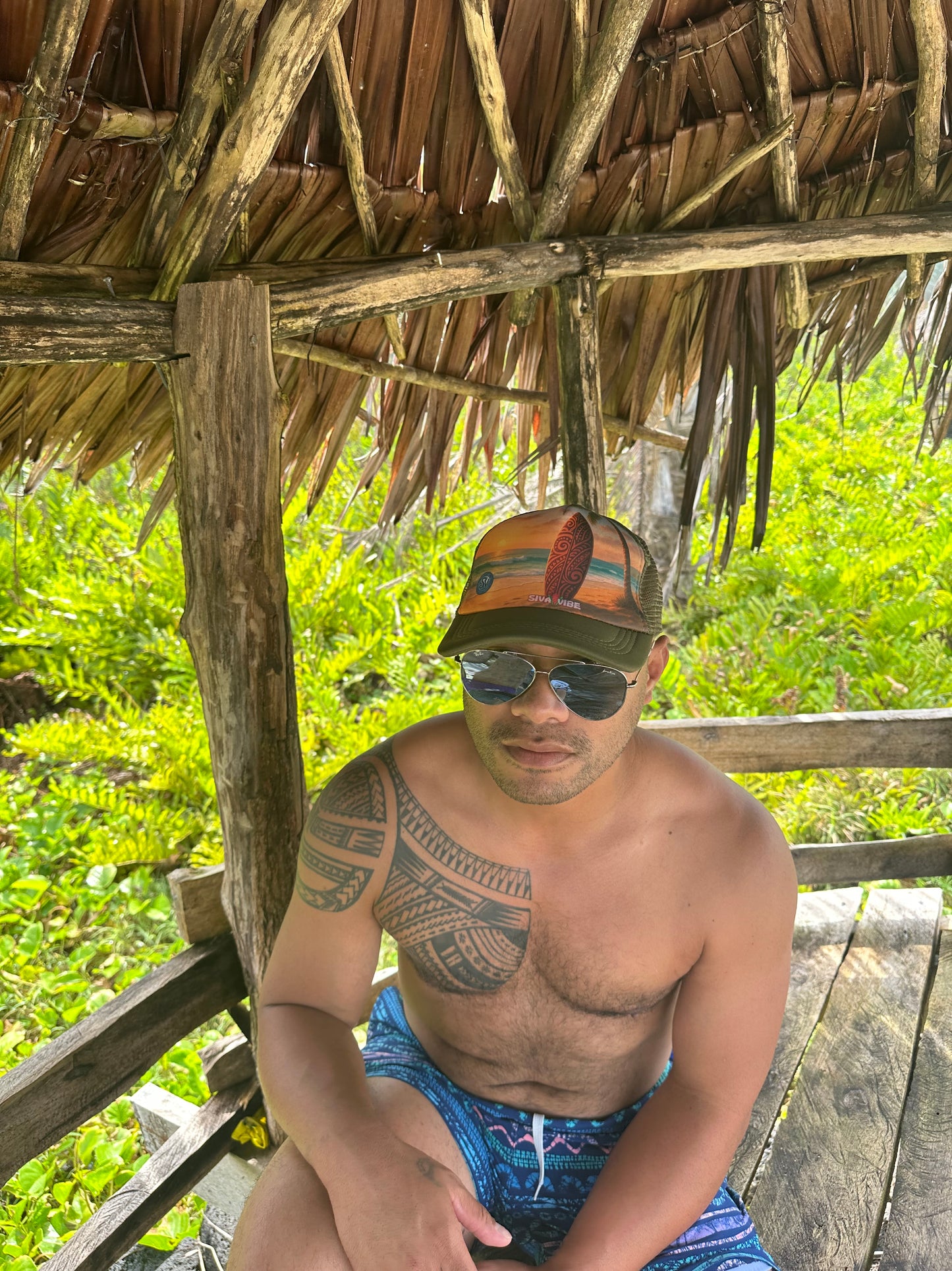 Beach Trucker Hat – Sunset Mana Polynesian Surf Style Foam Cap | Siva Vibe