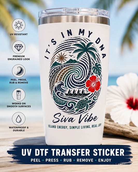 Island DNA UV DTF Transfer Sticker