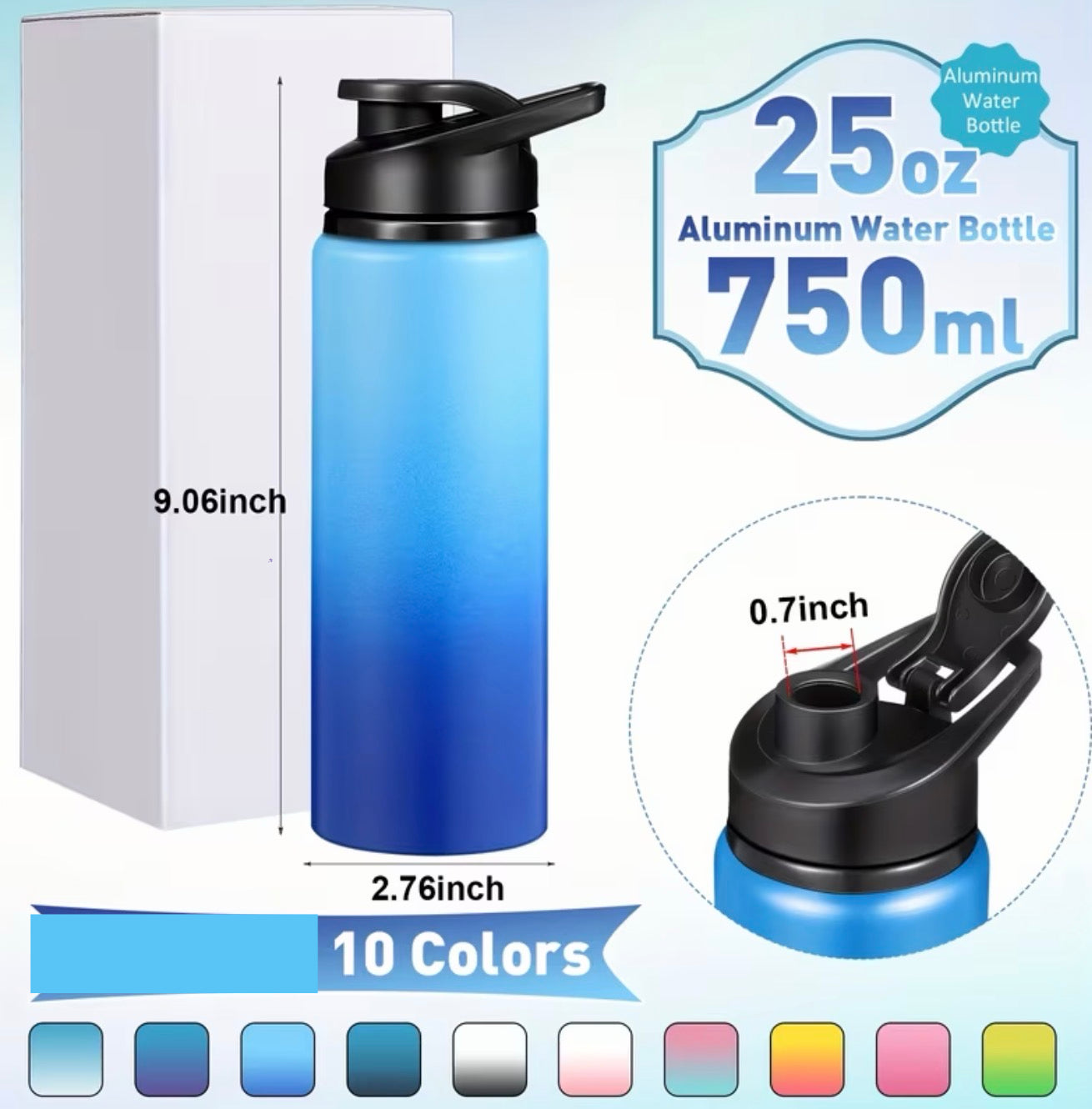 Siva Vibe 25oz Aluminum Water Bottle – Island DNA series