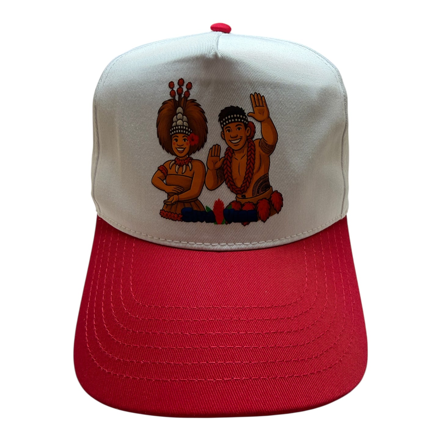 High Profile 5-Panel Cotton Trucker Hat | Unisex Snapback Cap – Taupou & Manaia