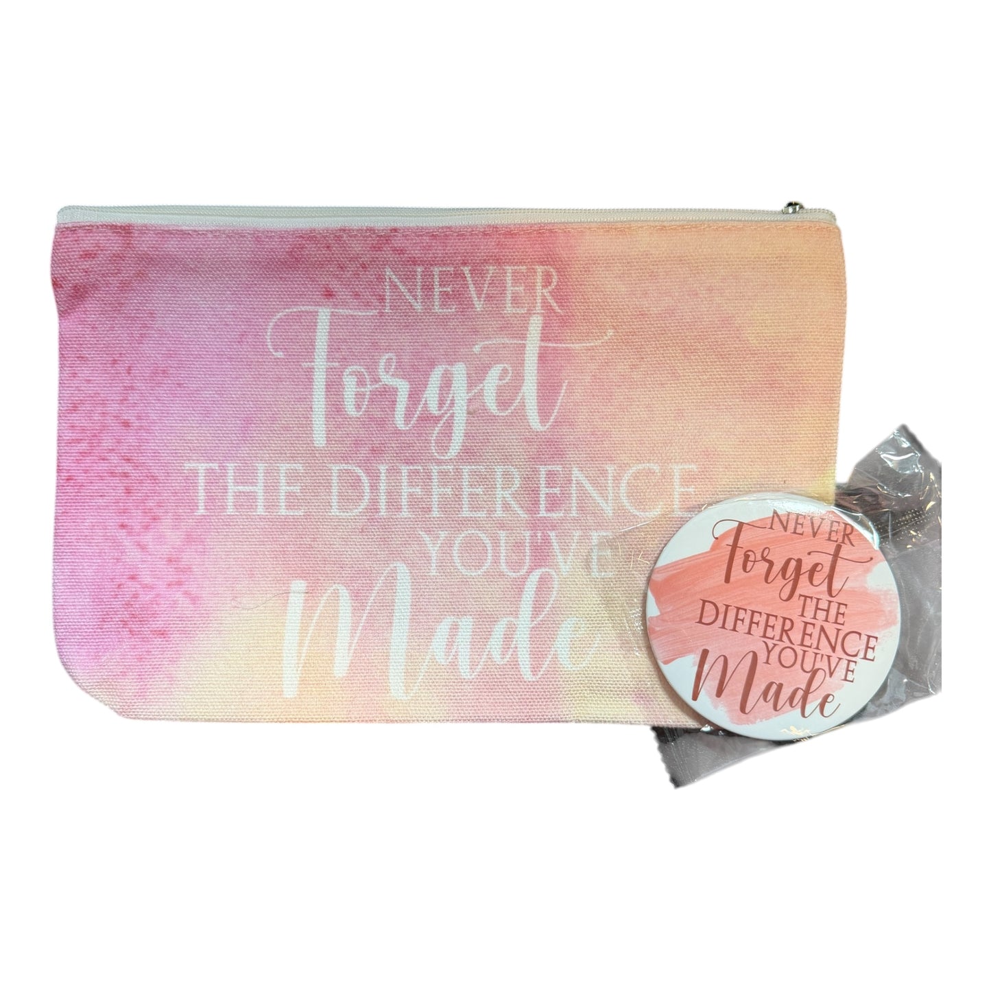 Siva Vibe “Share the Aloha” Canvas Makeup Bag w mirror