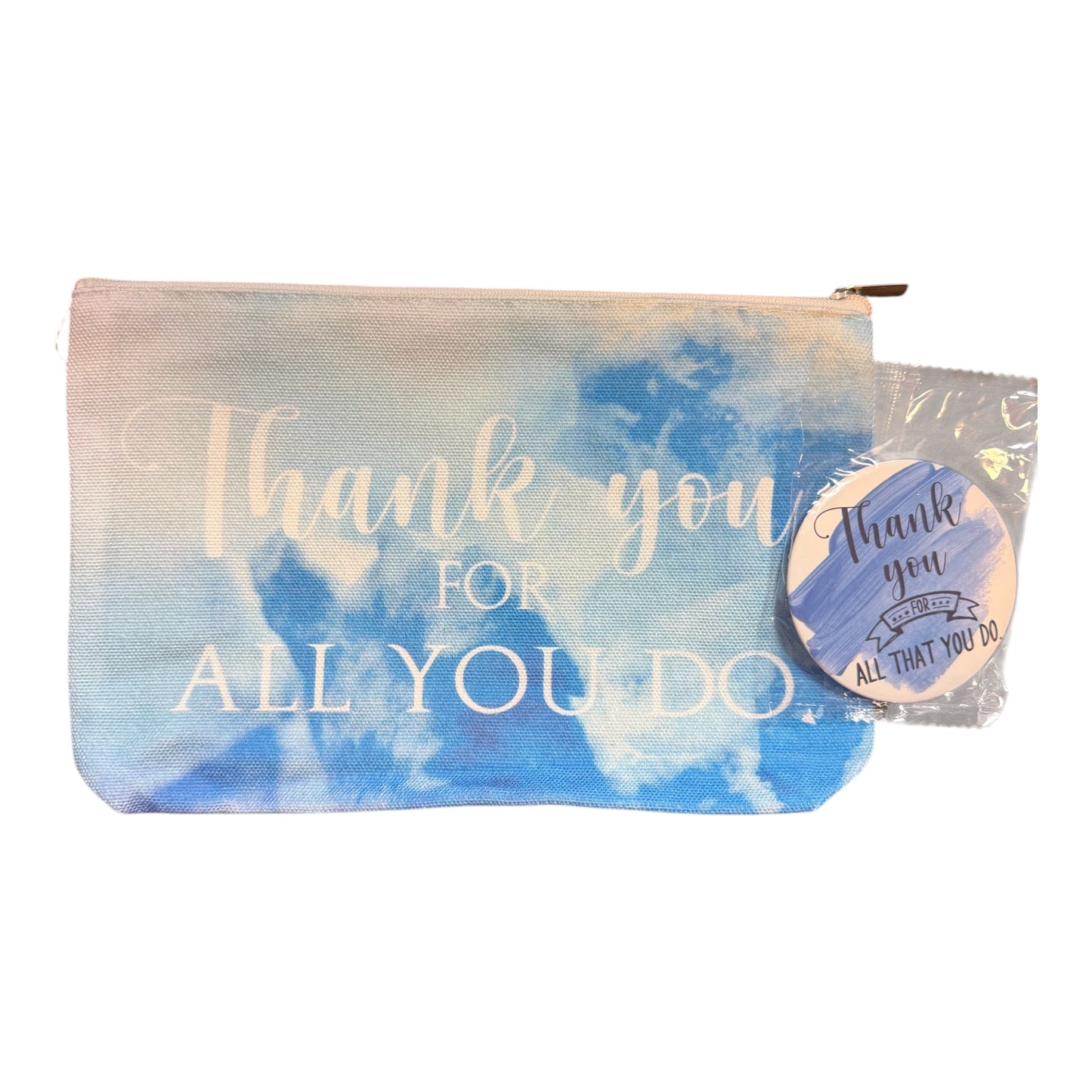 Siva Vibe “Share the Aloha” Canvas Makeup Bag w mirror