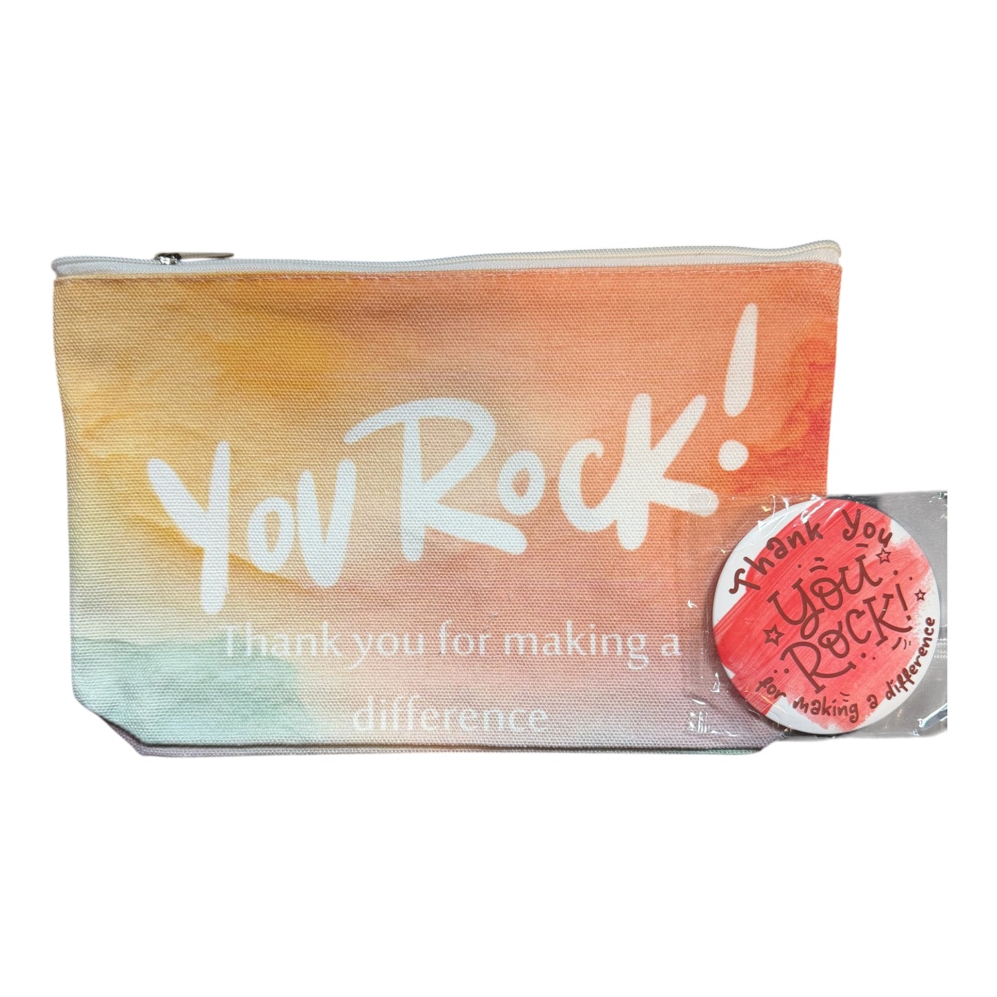 Siva Vibe “Share the Aloha” Canvas Makeup Bag w mirror