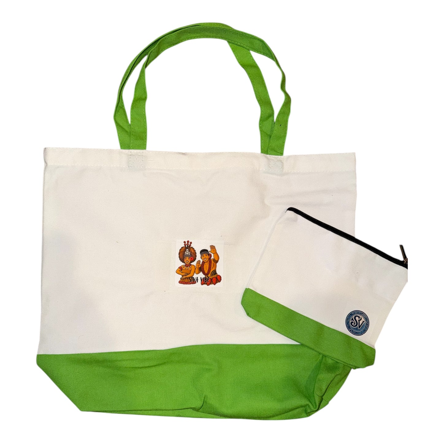 Siva Vibe Canvas Beach Tote Set – Share the Aloha Edition