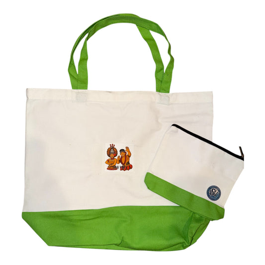 Siva Vibe Canvas Beach Tote Set – Share the Aloha Edition