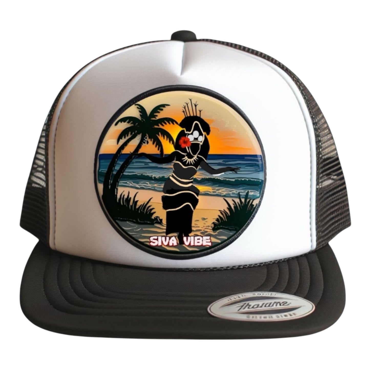 Samoan Taupou Foam Trucker Hat – Polynesian Patch | Siva Vibe