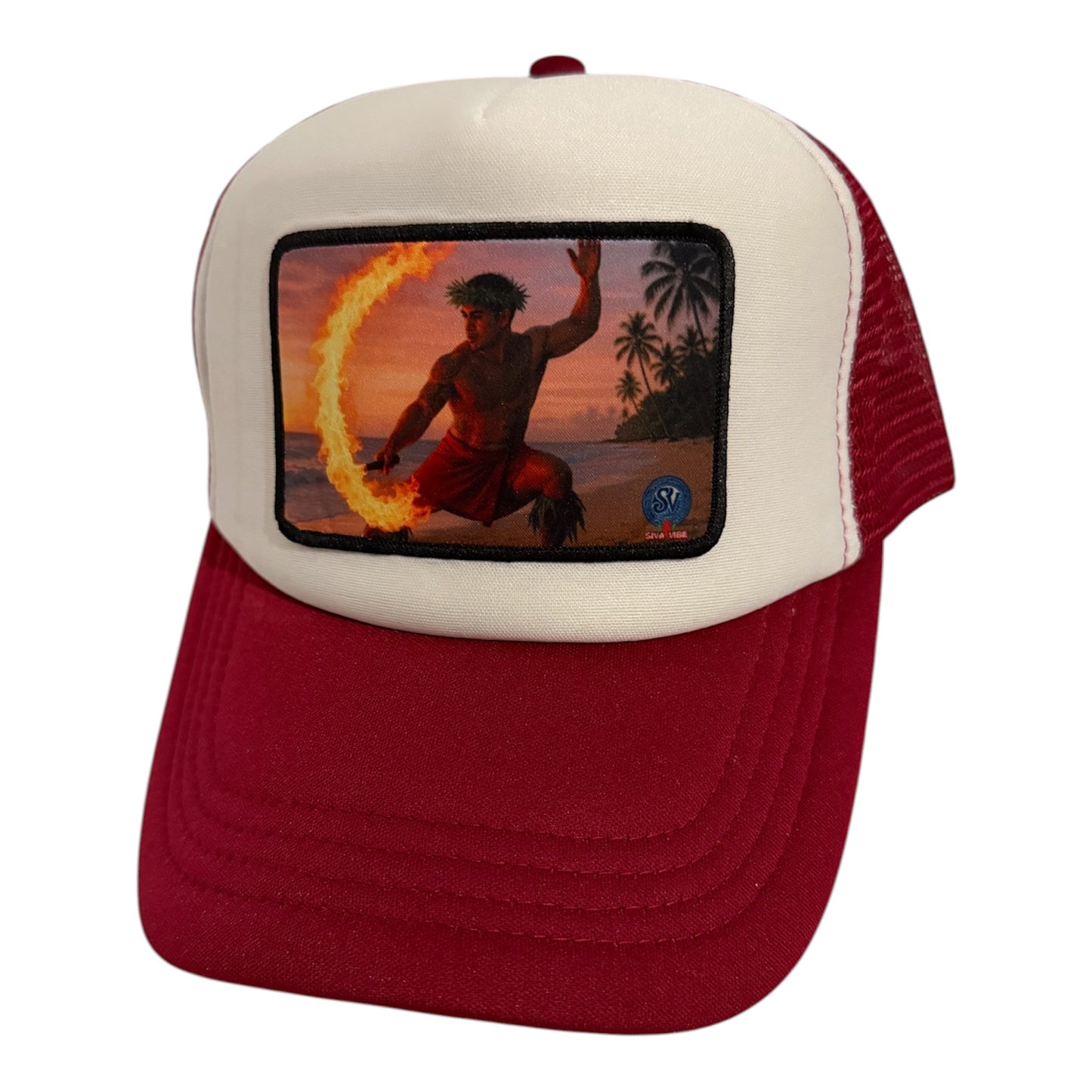 Siva Afi Fire Dance -Trucker Hat |Polynesian Sunset Edition