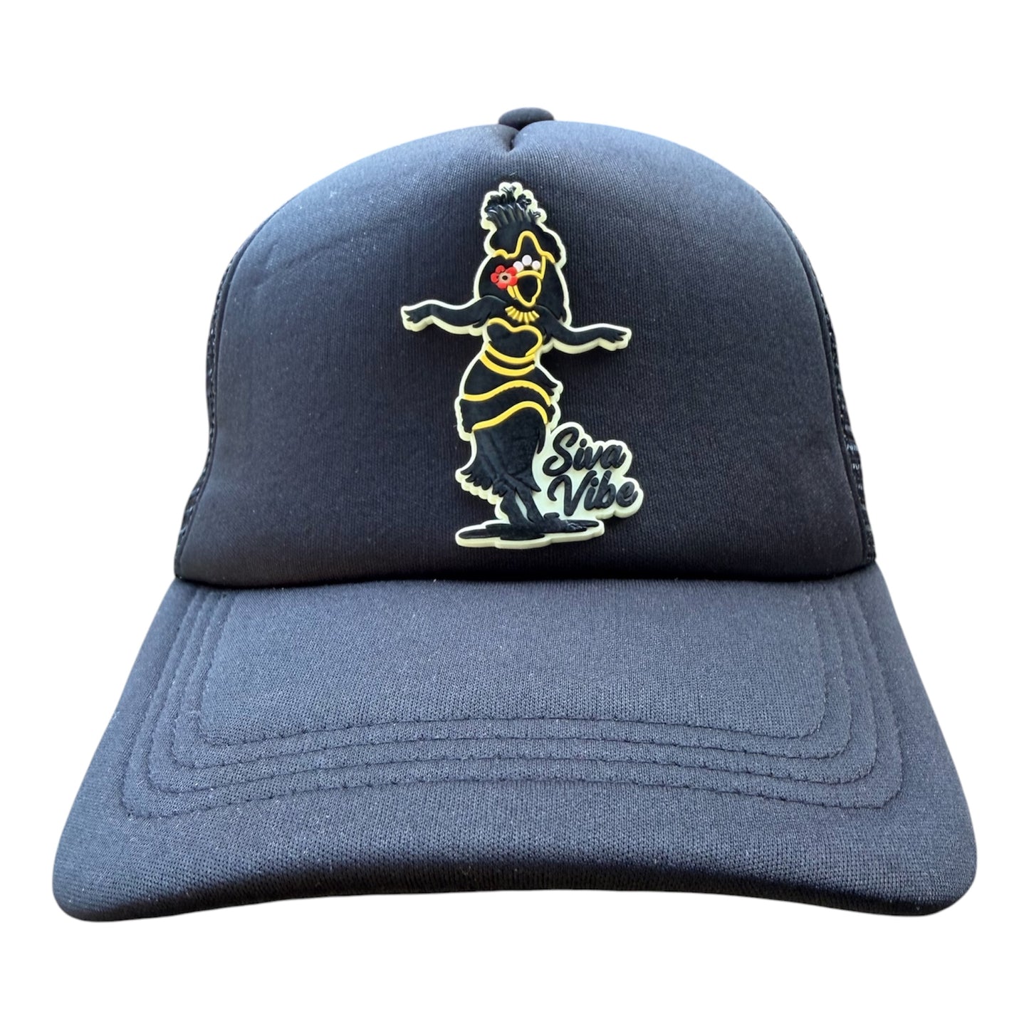 Taupou XL Trucker Hat – Polynesian Dancer Rubber Patch | Island Vibes Collection