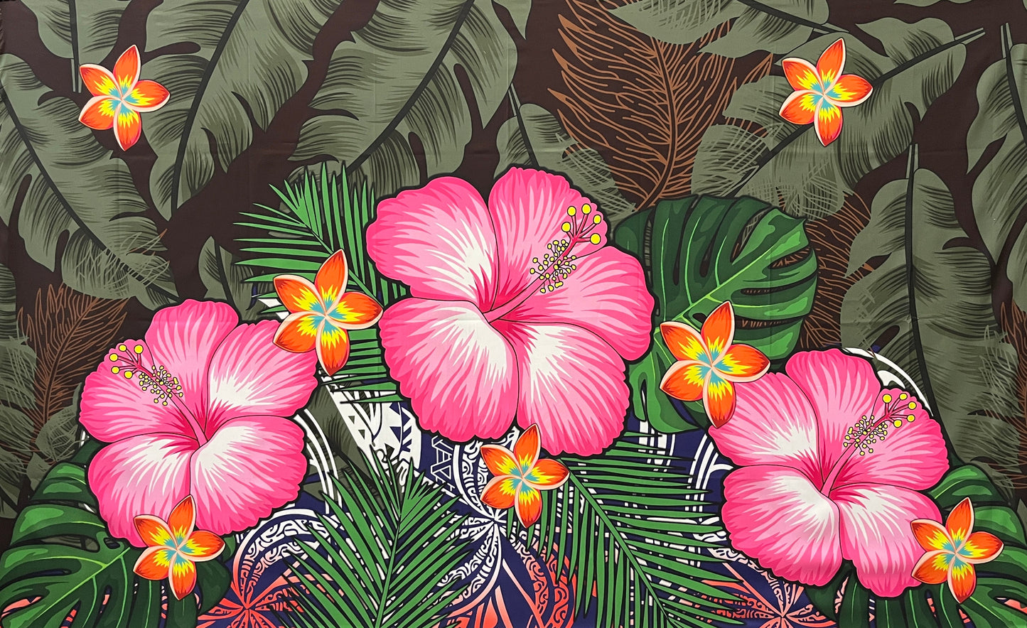 ISLAND SARONG | Hibiscus, Plumeria Assortment