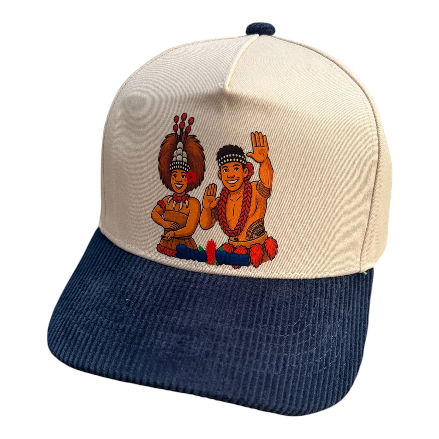 High Profile 5-Panel Cotton Trucker Hat | Unisex Snapback Cap – Taupou & Manaia