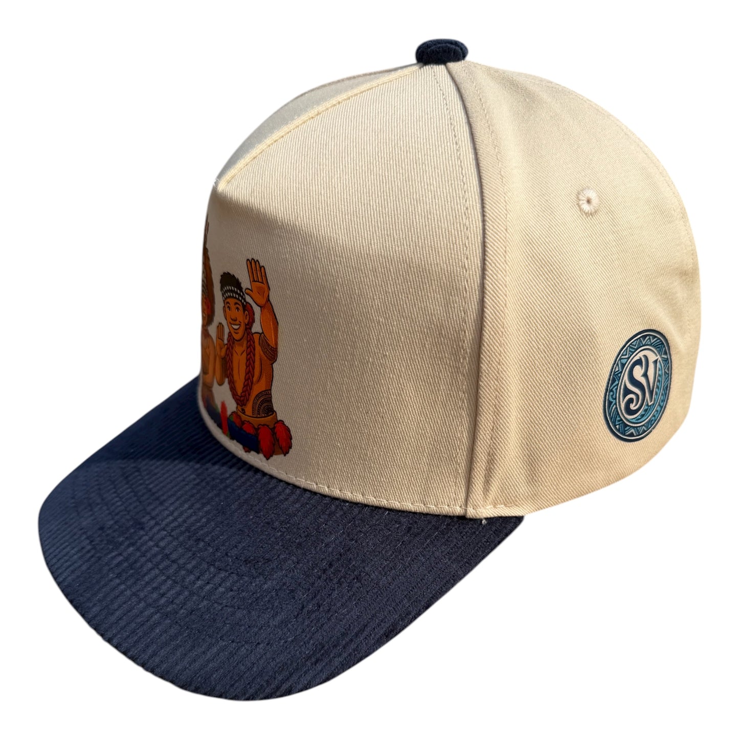 High Profile 5-Panel Cotton Trucker Hat | Unisex Snapback Cap – Taupou & Manaia