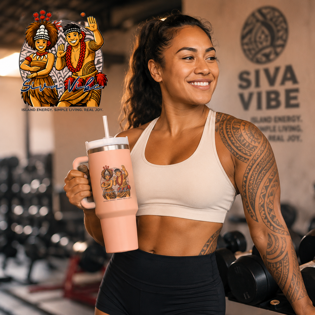 Siva Vibe 40 Oz Stainless Steel Island Tumbler